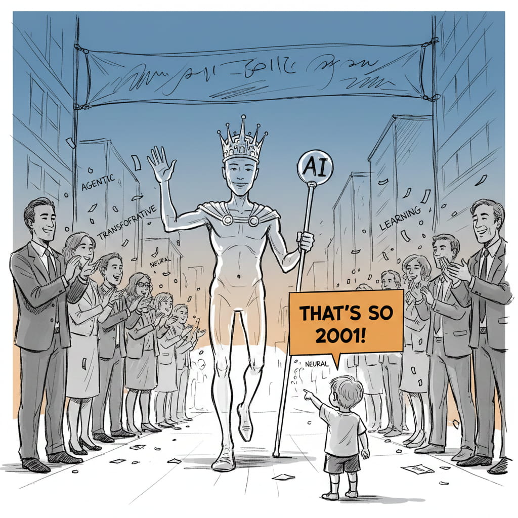 The AI Emperor has no clothes satire