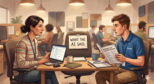 The knowledge base is auditable. The AI isn’t.